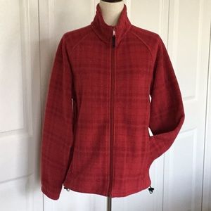 Red fleece jacket
